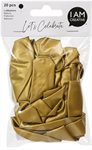 I AM CREA Luftballons, gold, metallic