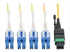 EATON MTP/MPO, APC, to 4xLC UPC Singlemode