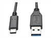 EATON TRIPPLITE USB-C to USB-A Cable, M/M, USB