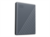 WD My Passport, 2TB, portable HDD, Gray