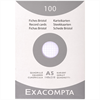 EXACOMPTA Karteikarten kariert 5mm A5